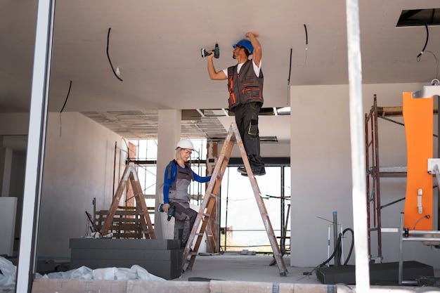 How Gypsum Work Supports Modern Architecture and Construction | by AAMIR ALQUDS | Interior Fitout Se